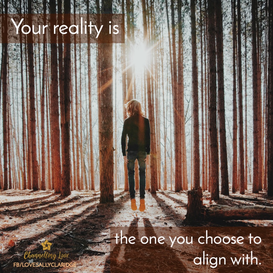 Words from the Star Beings of Channelling Love - "Your reality is the one you choose to align with."